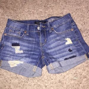 Aeropostal ripped jean shorts